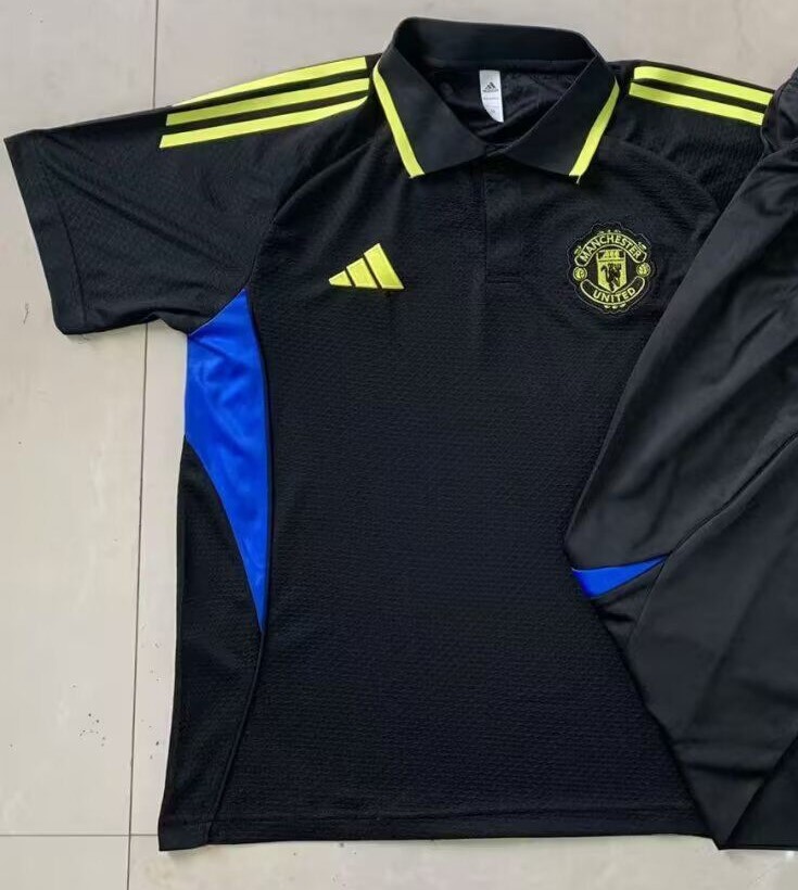 AAA Quality Manchester Utd 25/26 Black Polo Shirts